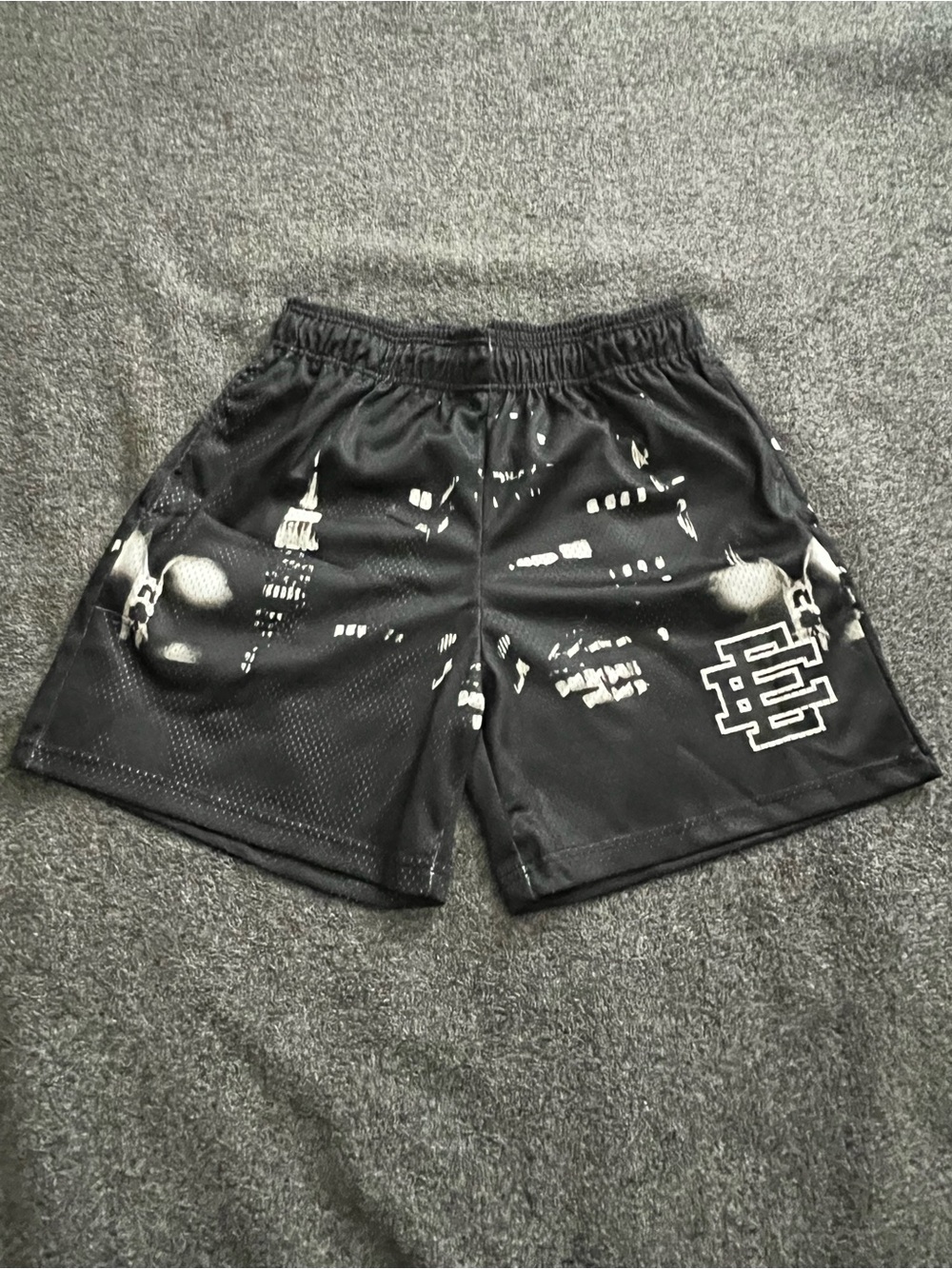 Eric Emanuel Black Skyline Shorts
